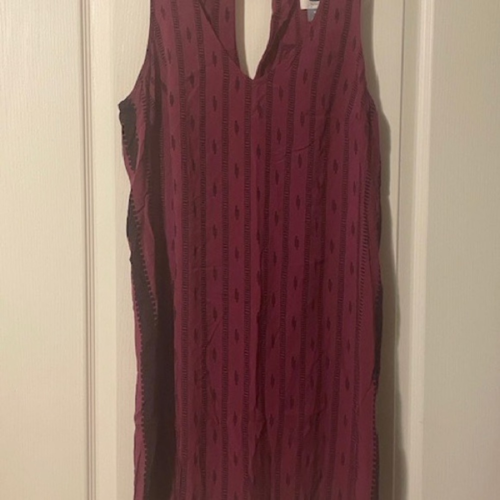 Old Navy Sleeveless BoHo Midi Dress - Plum and Black